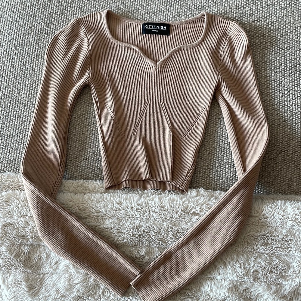 Kittenish tan top
